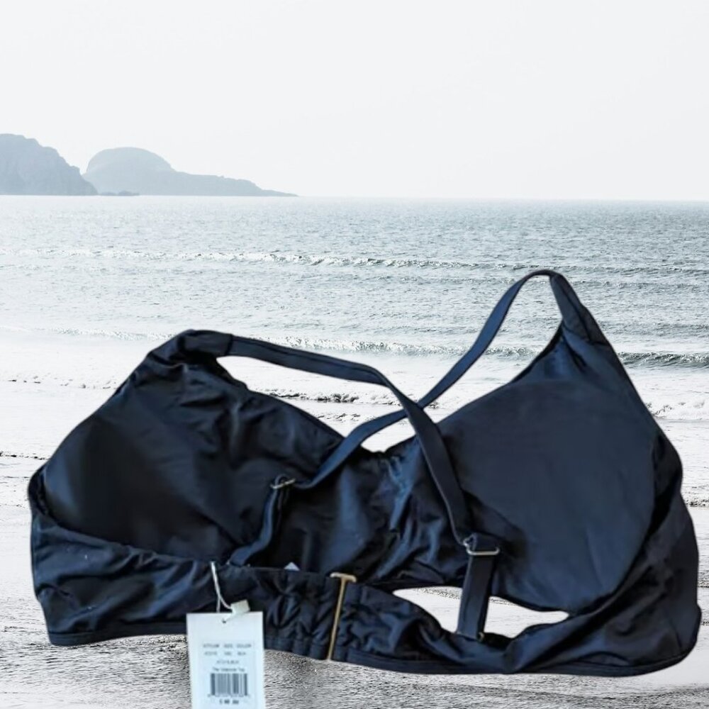 Andie Swim The Valencia Top Black Eco Nylon Size XXL - Picture 5 of 14